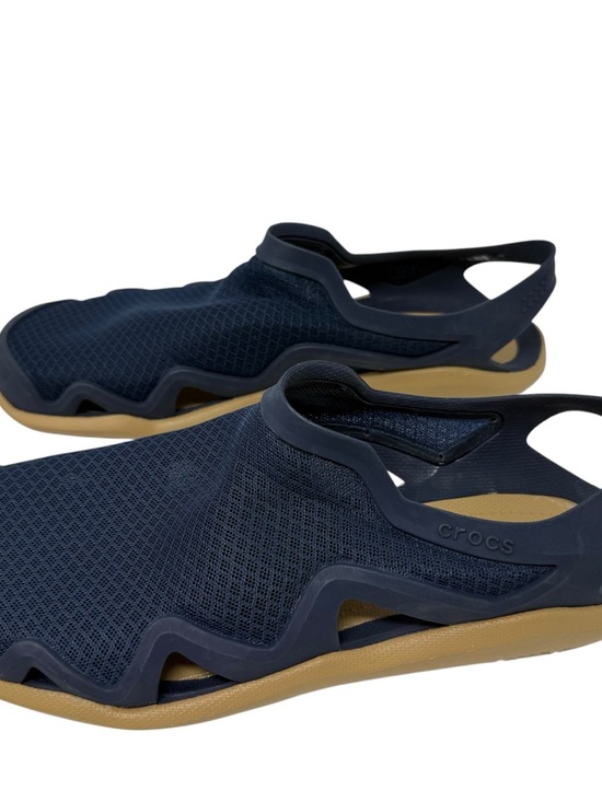 CROCS Swiftwater Mesh Mens Size 9 Sandals Navy Blue Slip on water shoes